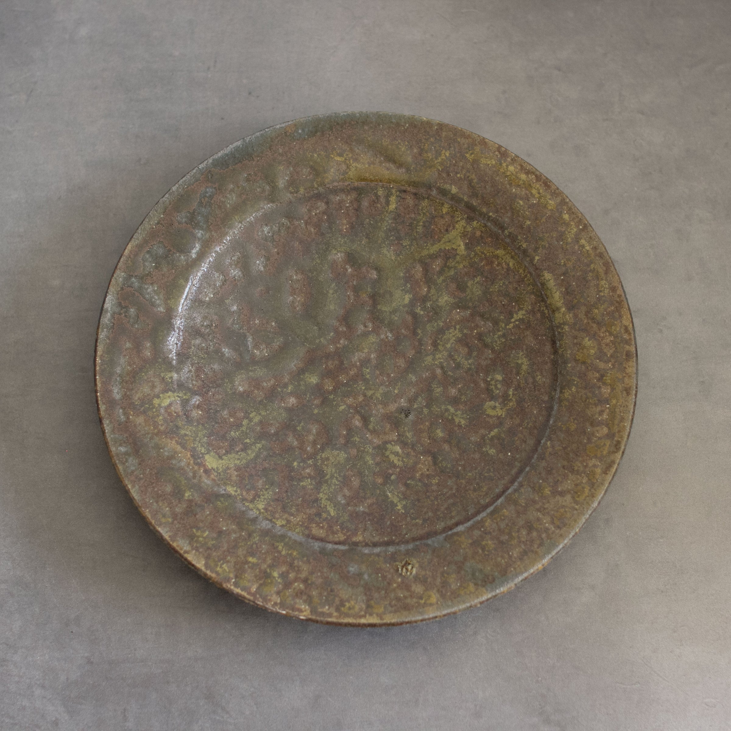 条痕釉リム皿【山本一仁】 | Elena Tokyo（絵れ菜Tokyo）